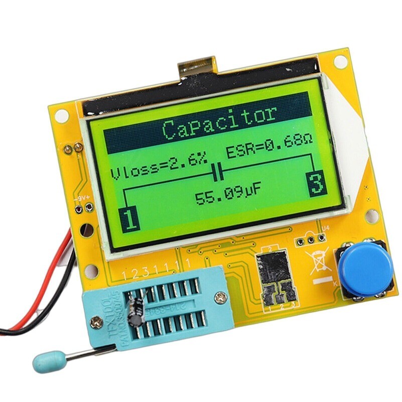 Digital LCD Component Tester Transistor Diode Capacitor Resistor Inductor Meter-