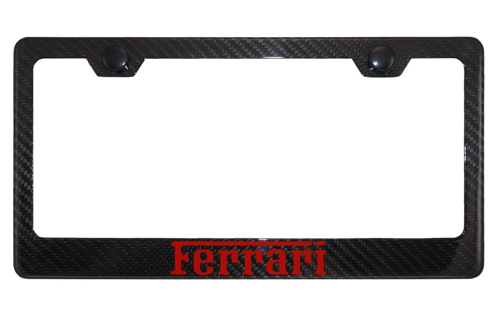 Carbon Fiber License Plate Frame For Ferrari