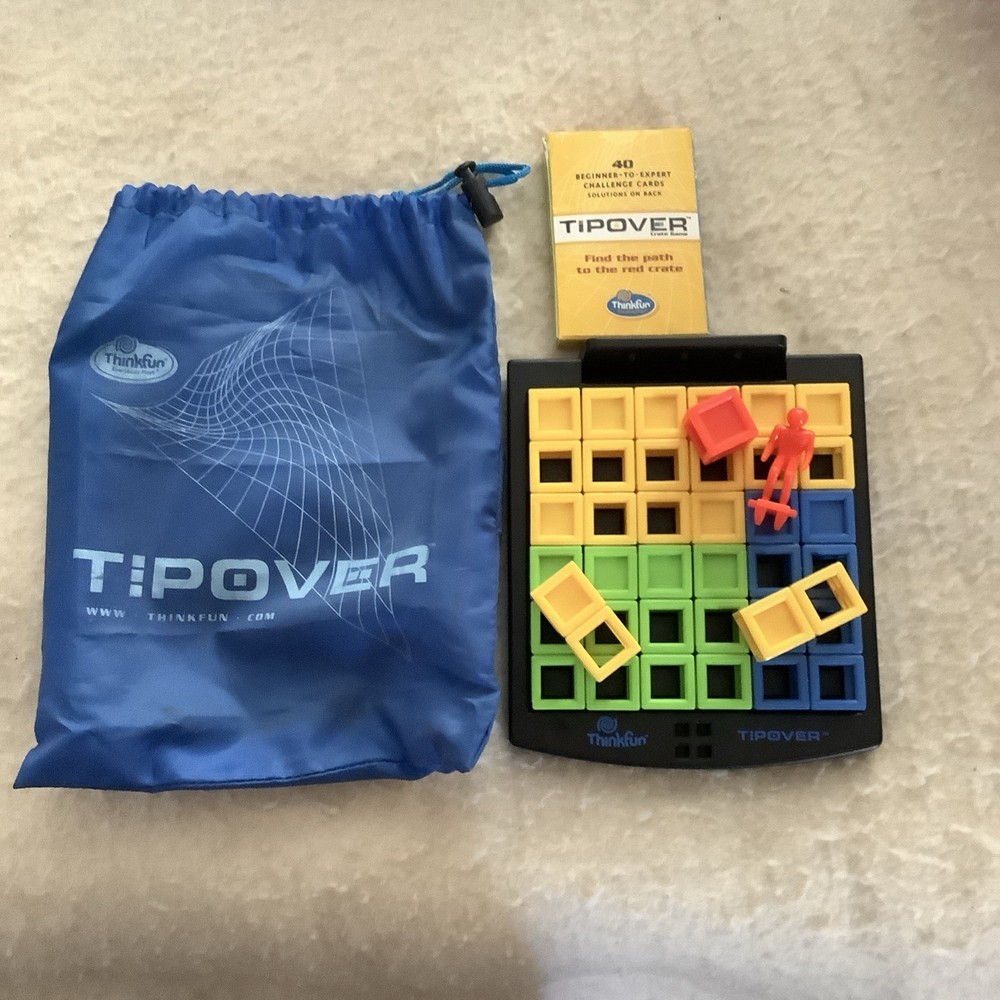 ThinkFun Tipover Crate Logic Game Complete