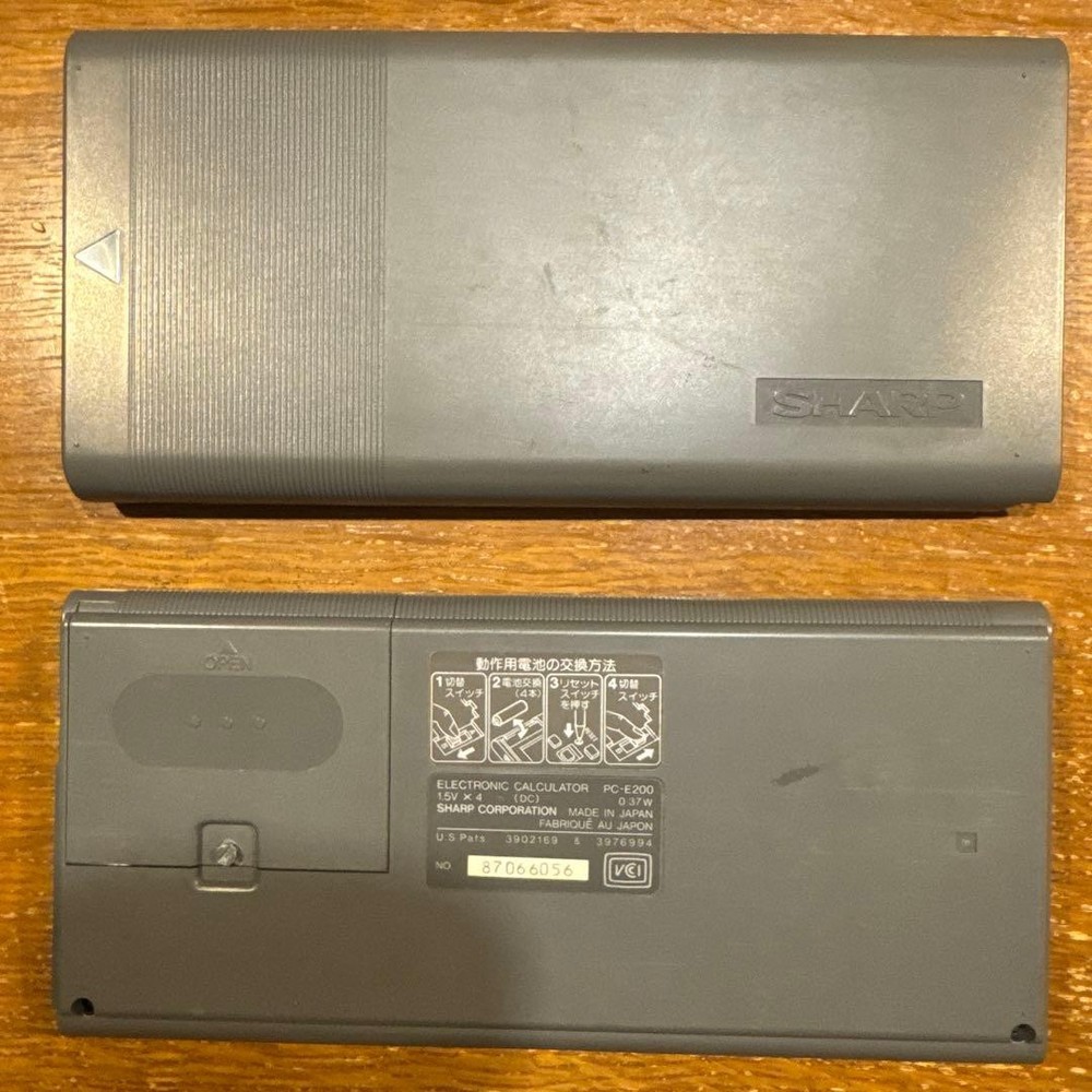 SHARP PC-E200 Pocket Computer RAM 8K BASIC Box Manual Japan Collector