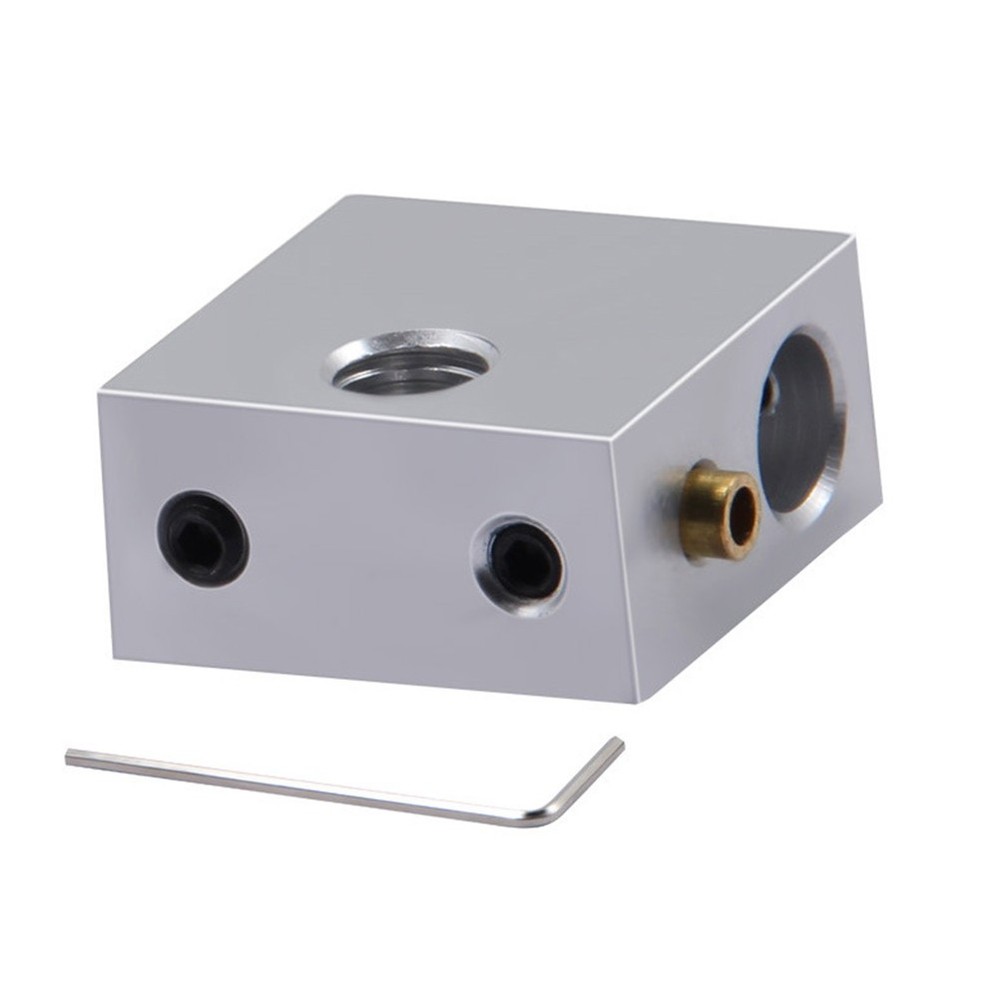 4pcs 3d Printer Heating Block 3d Printer Heater Block (Silver)