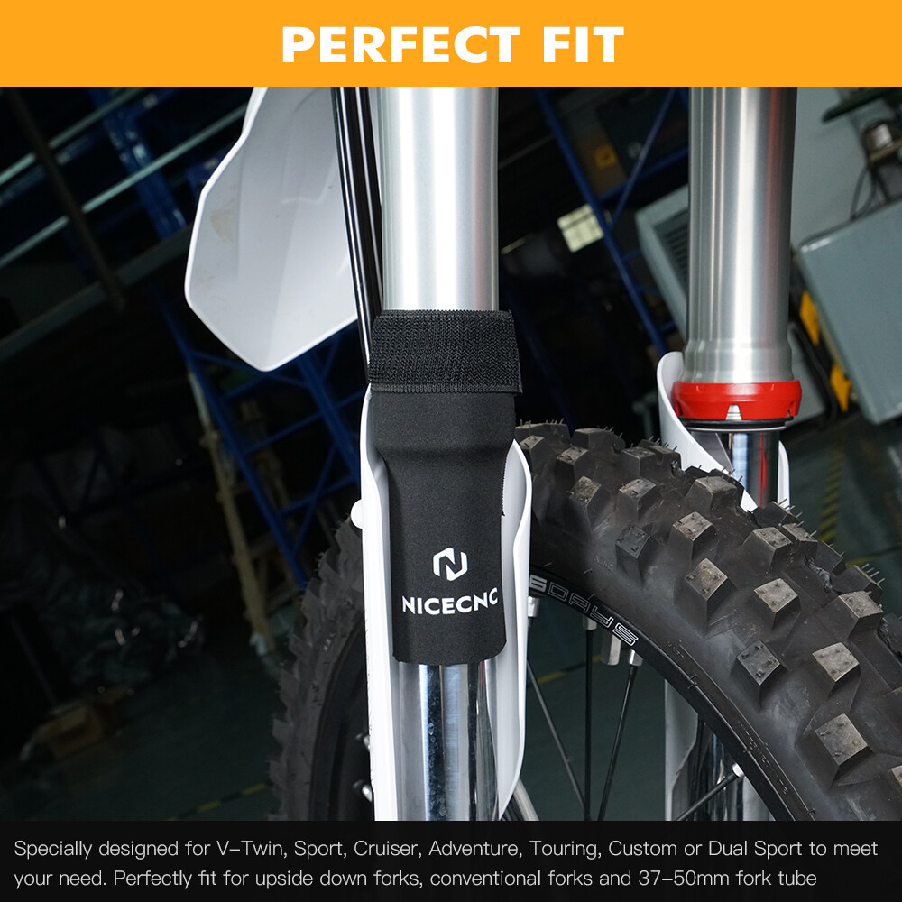 Front Fork Socks 6" Fork Seal Protector For 37-50mm Upside Down Fork Universal
