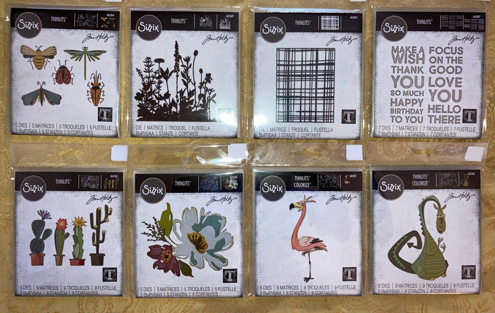 Sizzix Thinlits Metal Die Pack designed by TIM HOLTZ 35+ TO CHOOSE FROM