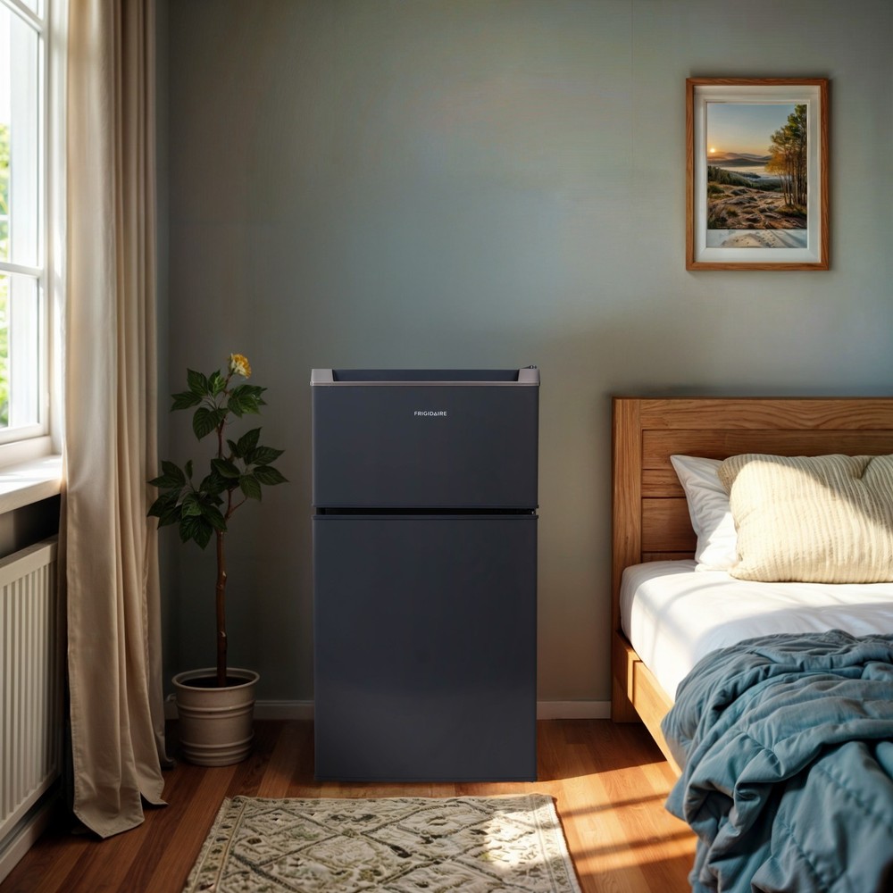 Frigidaire 3.1 Cu Ft Compact Fridge Freezer Combo, Slate Mini Fridge
