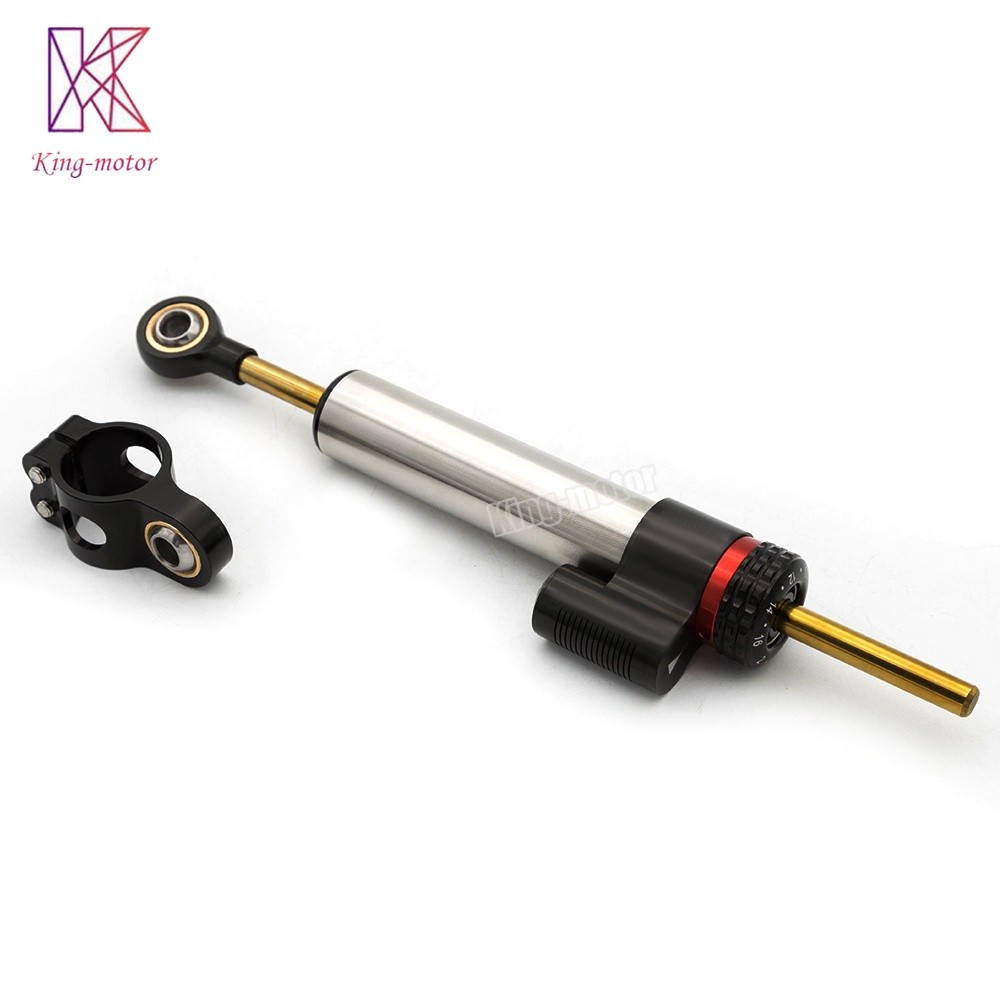 Motorbike Adjustable Steering Damper Linear Stabilizer Reversed Safety Control