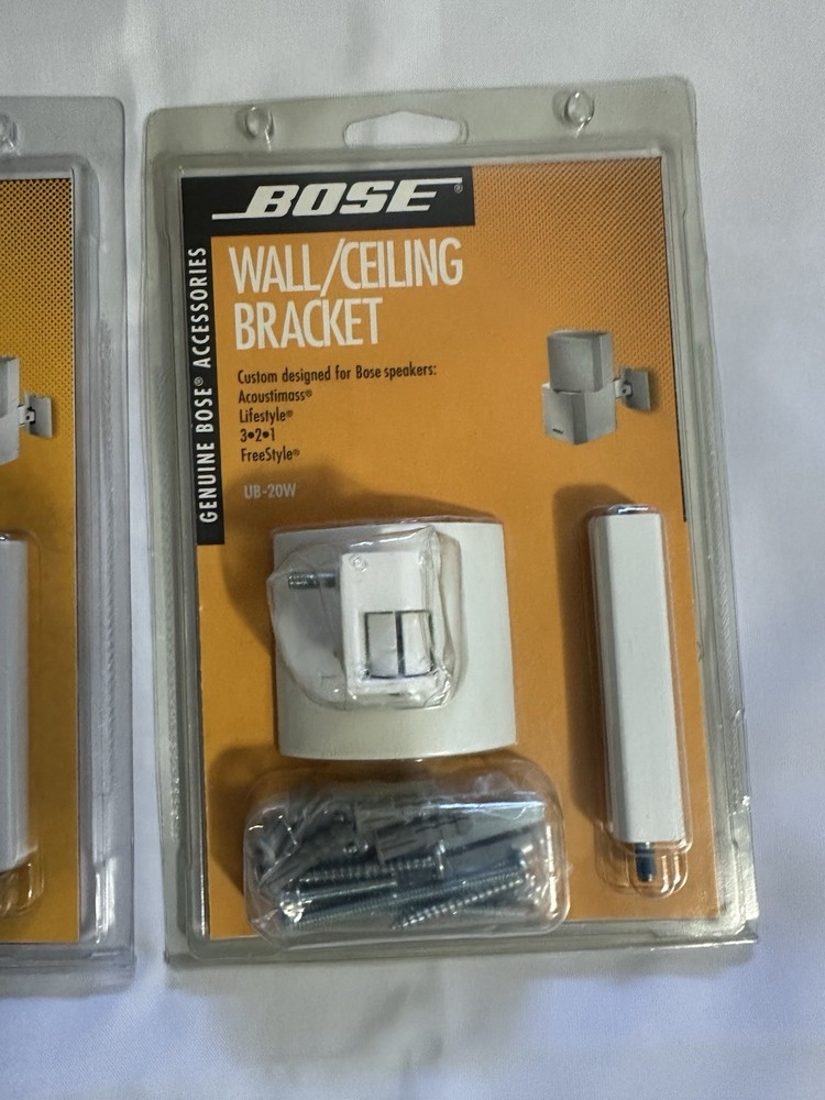 2 Bose UB-20W Wall/Ceiling Bracket, White,