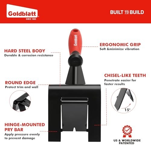 4-Inch Tile Removal Multi-Tool, Trim Puller for Baseboard, Molding & Flooring