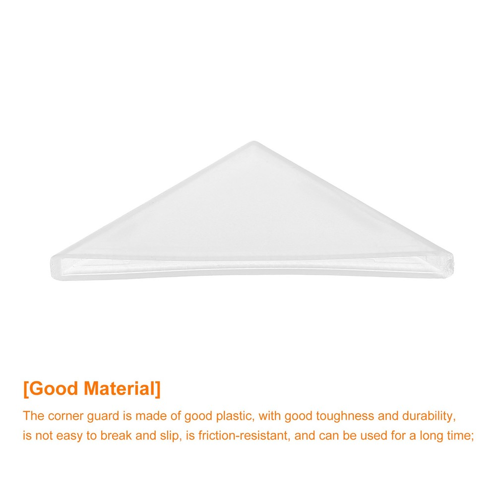 80Pcs Corner Protectors 2x50mm Plastic Right Angle Corner Guards Cushion White
