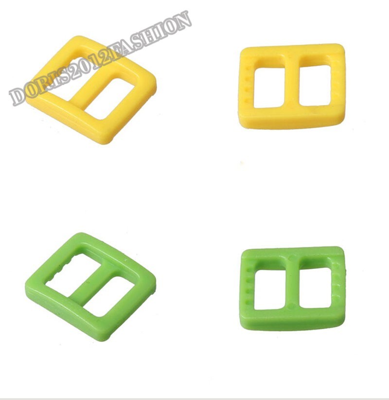 10mm 0.39" Tri-Glide Slider Adjustable plastic Buckle 3 bar slider webbing strap