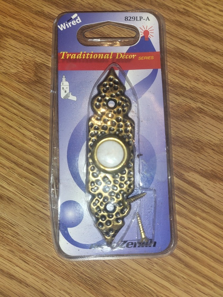 Vintage doorbell, face plate/button