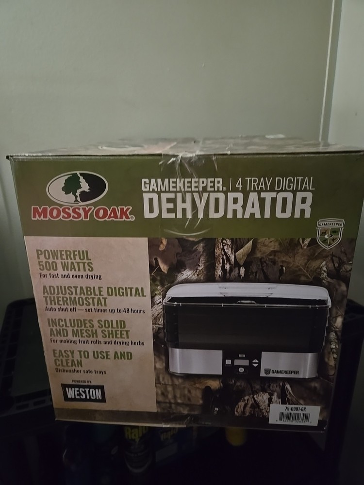mossy oak gamekeerper 4 tray digital dehydrator