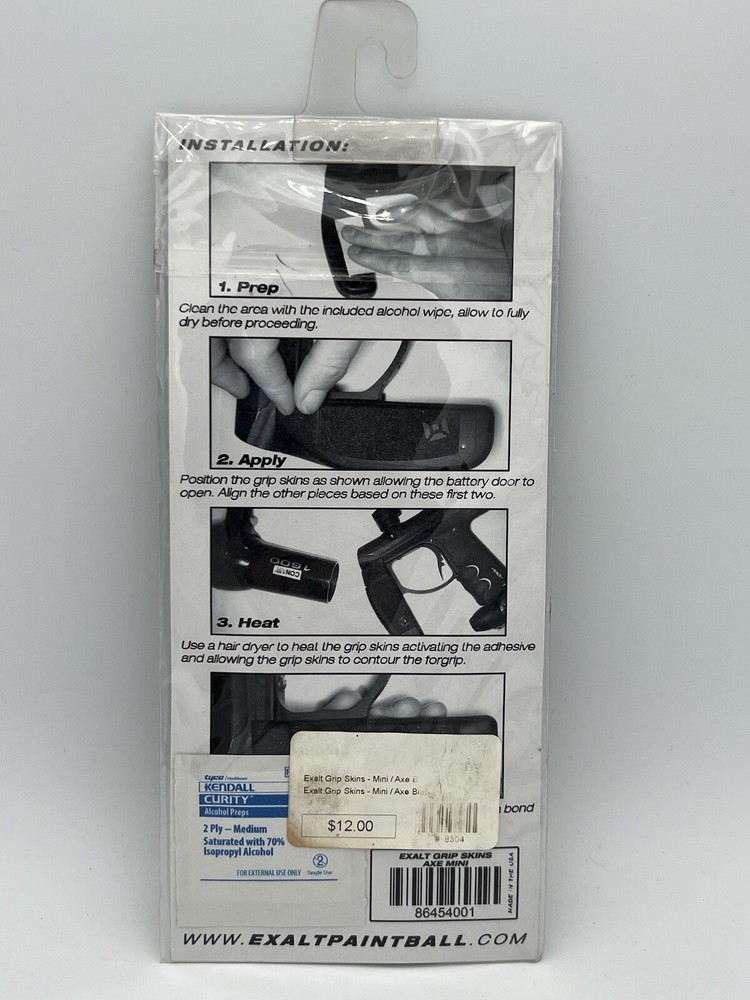 NEW Exalt Axe/Mini Grip Skins - Black