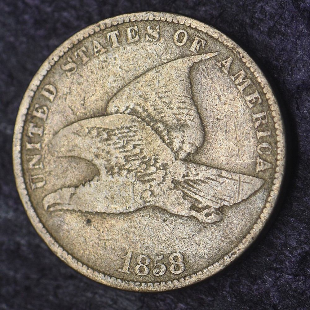 1858 "Small Letters" Flying Eagle Cent 1C- COINGIANTS -