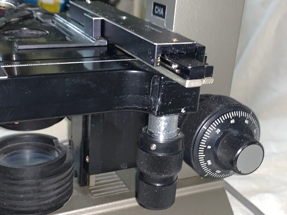 Olympus CH Series Monocular Microscope w/ 2 objective lenses