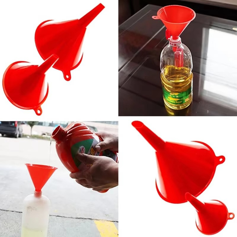 Plastic Funnel Set Auto Home Kitchen Garden Engine Oil Water Tool