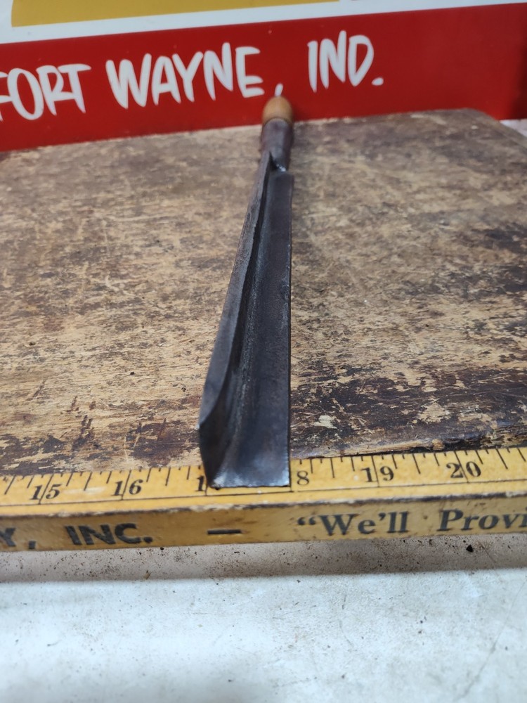 Early Unmarked 1" Socket Corner Chisel Timber Frame Shipwright Timberframe