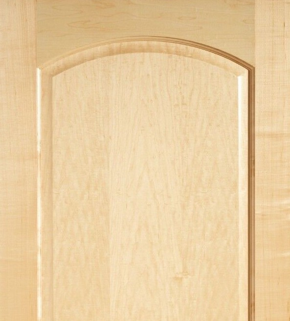 Maple 2 panel Top Arch Interior Door - many sizes, Slab or Prehung