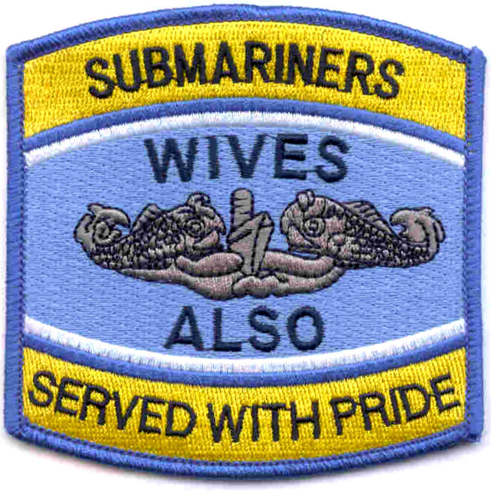 Submariners Wives Also Served With Pride Blue Patch
