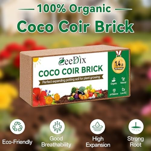 Organic Compressed Coco Coir Bricks