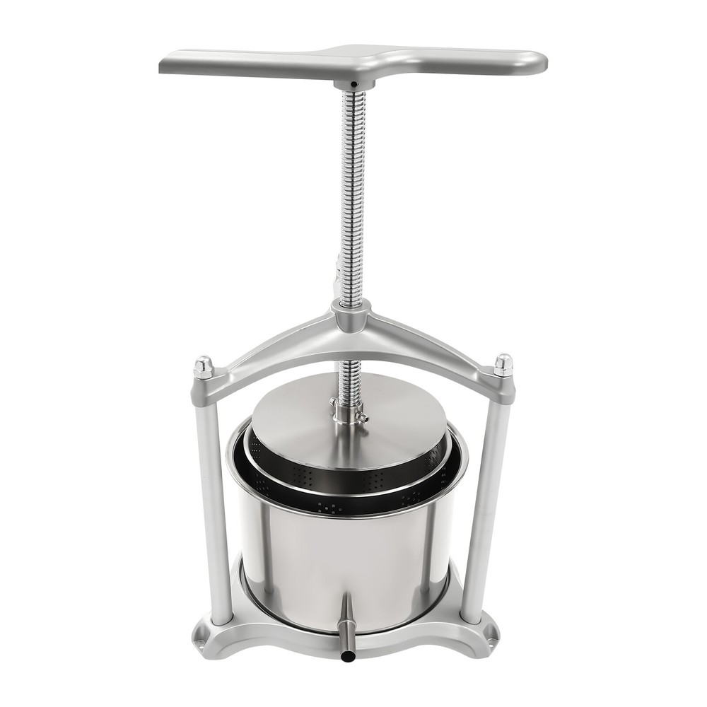 6L Capacity Stainless Steel Fruit Wine Press Juice Extractor With Filter Bag NEW