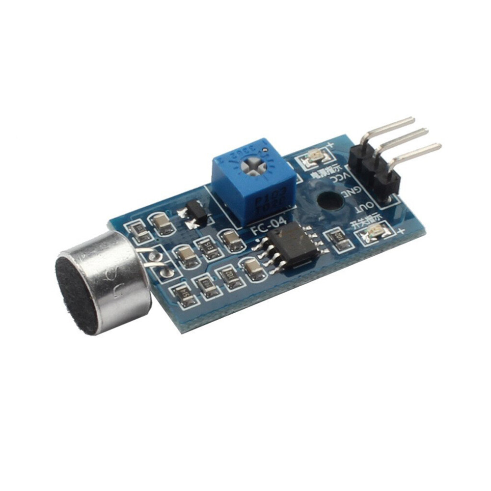 5 Pcs Adjustable Voltage Voice Sensor Module Sound Detection