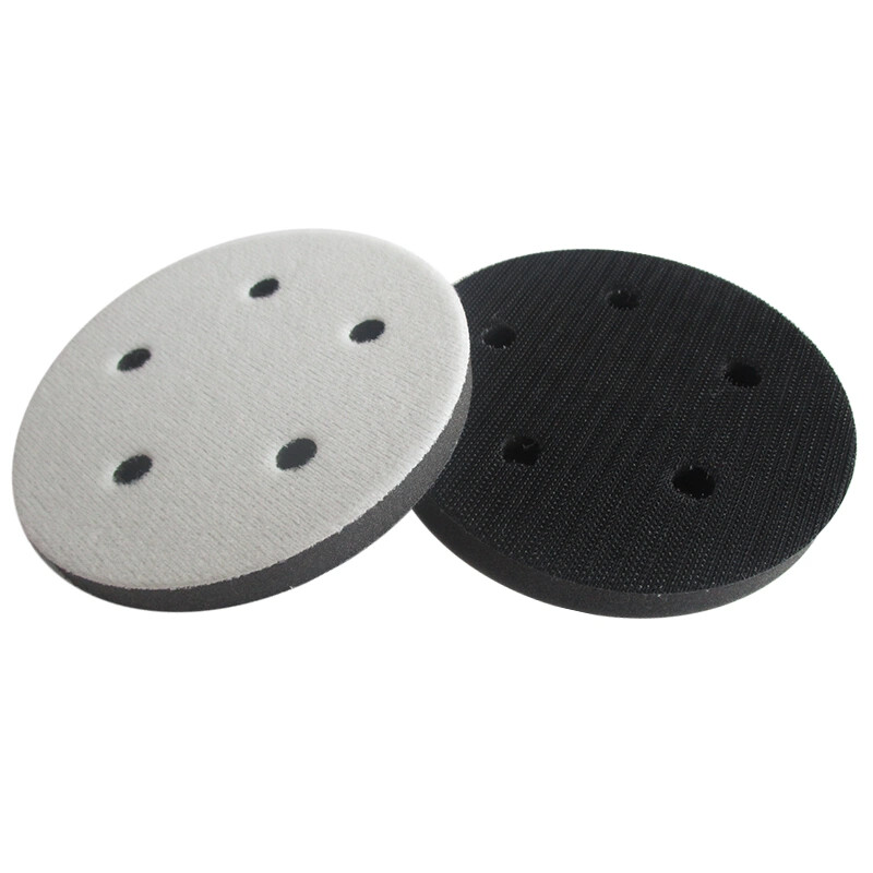 5 Inch 5 Hole Soft Sponge Cushion Interface Buffer Backing Pads For Sanding Pad