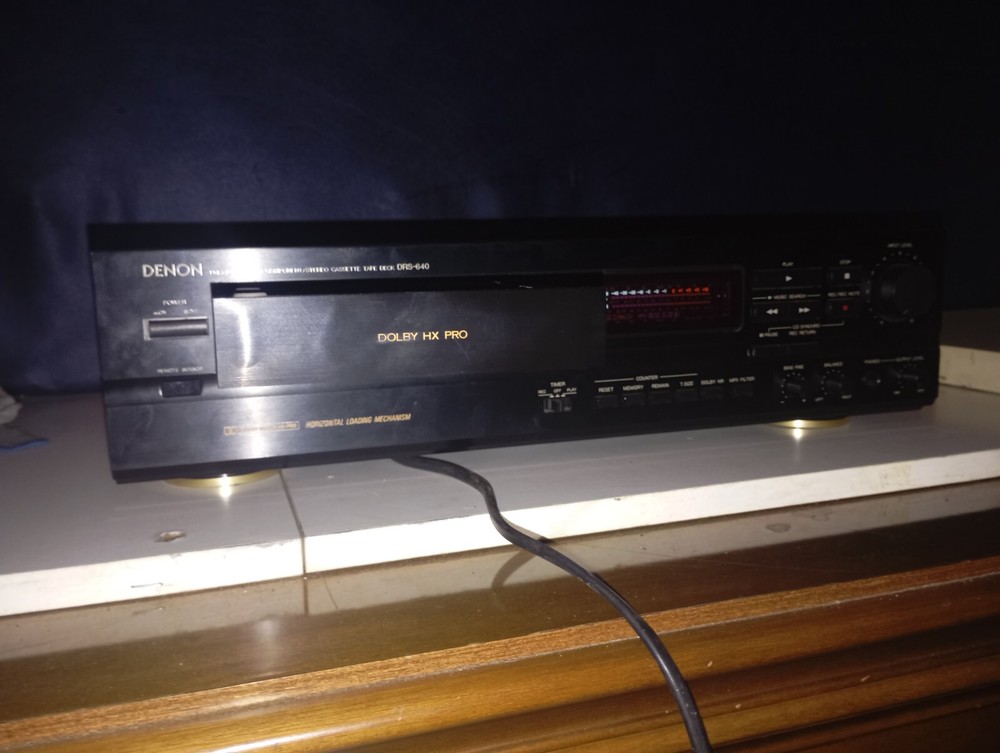 Denon DRS-640 Single Cassette Deck TESTED WORKING