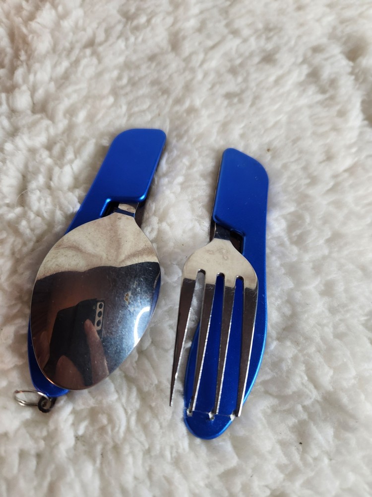 Outdoor Tableware Foldable Fork Knife Bottle Opener Picnic Camping