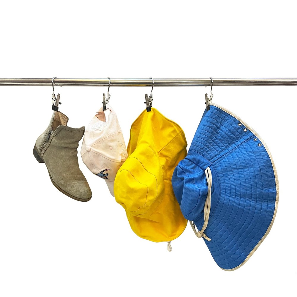 Boot Hangers for Closet, 12 Pack Hanging Hooks Laundry, 12 Pack, Black