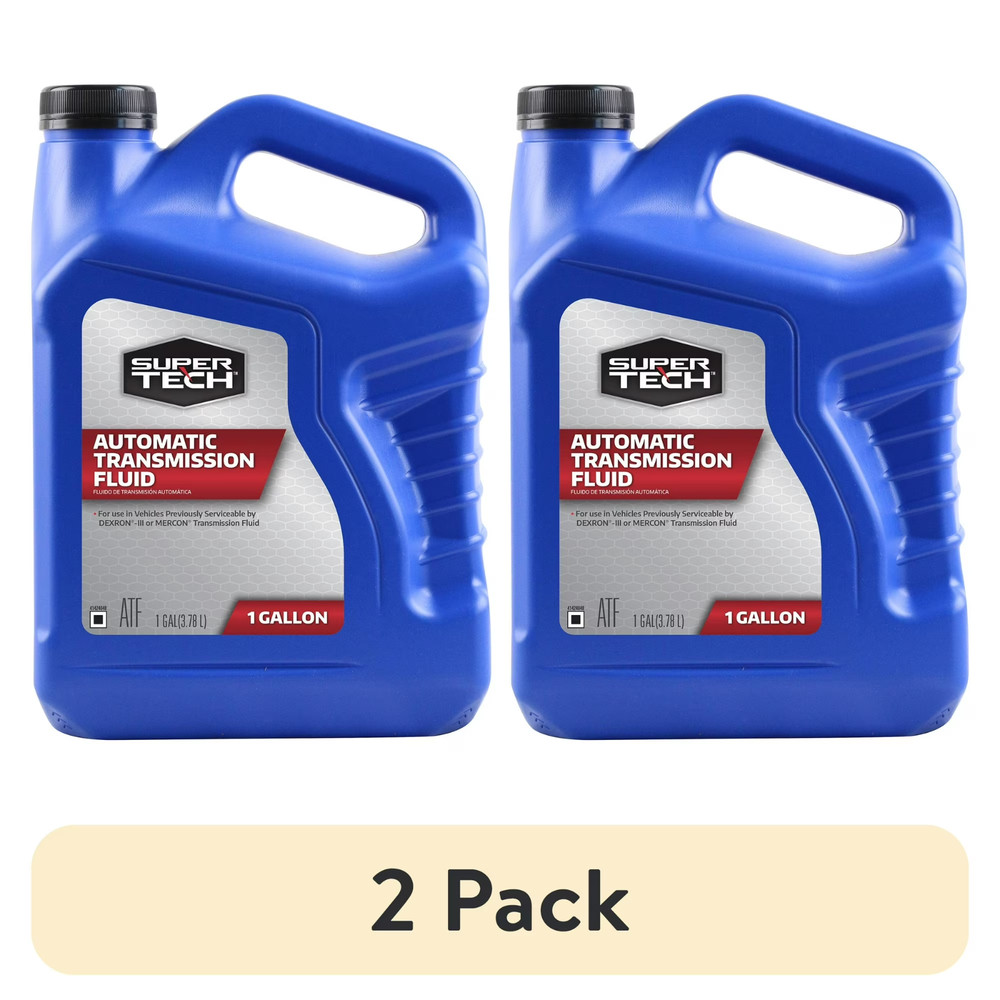 (2 pack) Super Tech Automatic Transmission Fluid, 1 Gallon Bottle