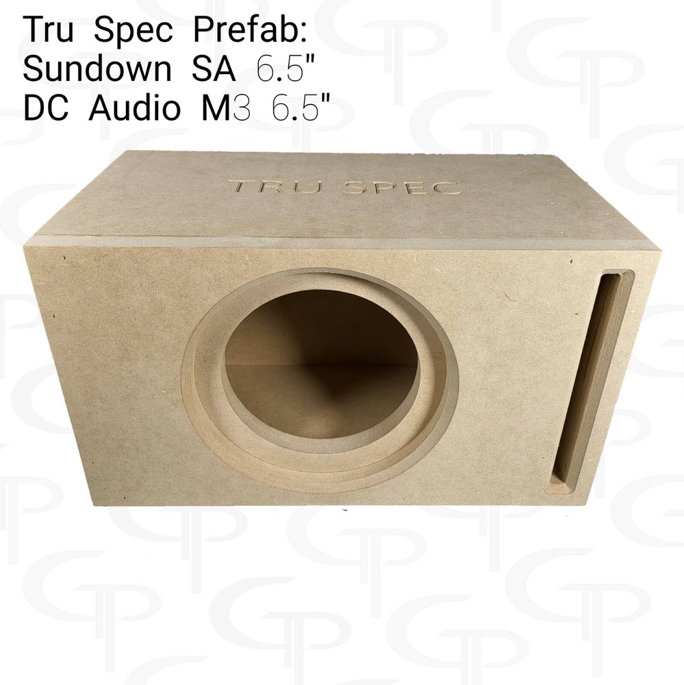 TRU SPEC Prefab Single 6.5" Subwoofer Enclosure Box Sundown SA / DC M3