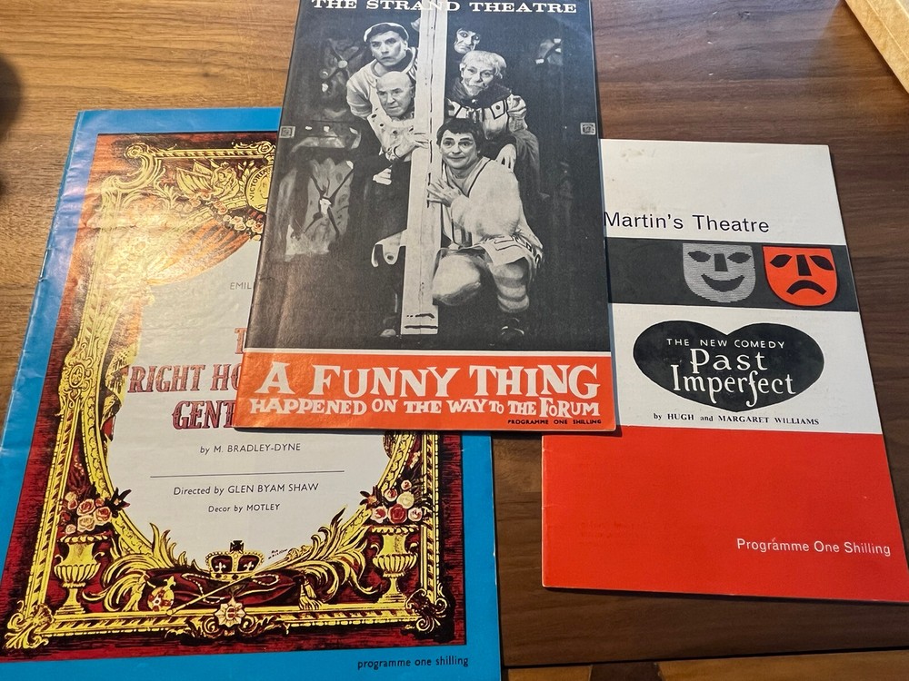 COLLECTION OF 3 LONDON THEATRE PROGRAMMES
