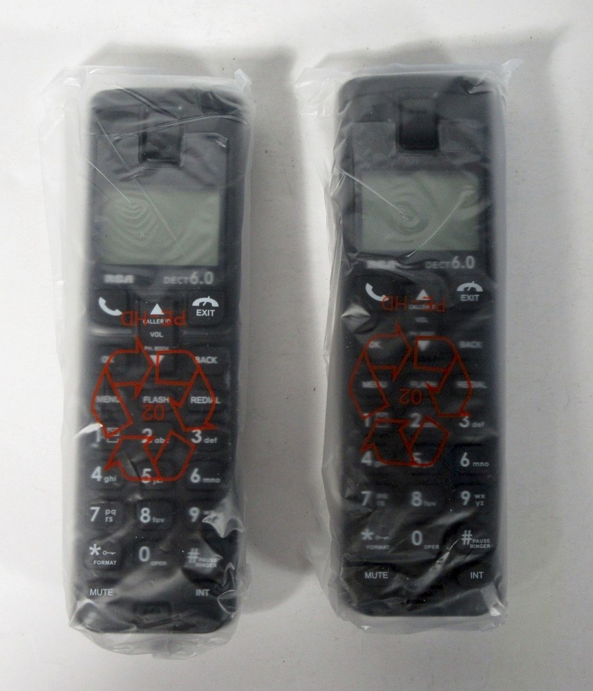 RCA Dect 6.0 Cordless Phone System with 2 Handsets 2101-2BKGA