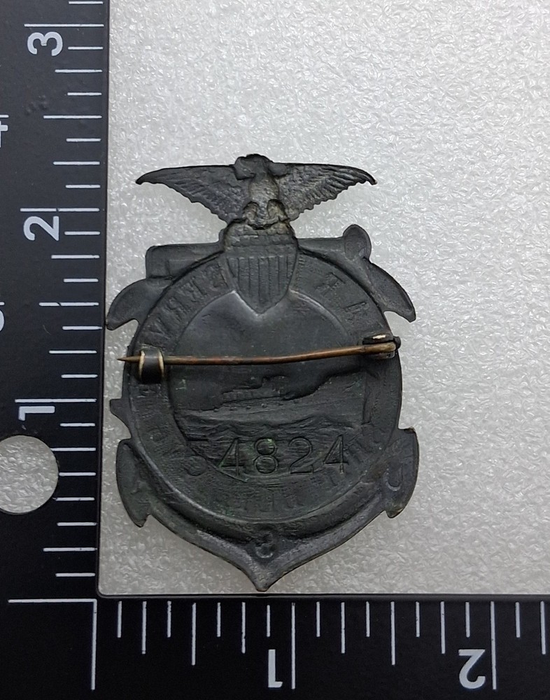 WWII War Service Ship Building Badge