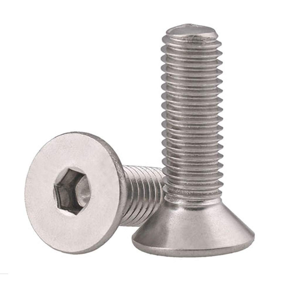 3/8-16 X 1" Flat Head Socket Cap Screws Countersunk Bolts, Allen Socket Drive, S