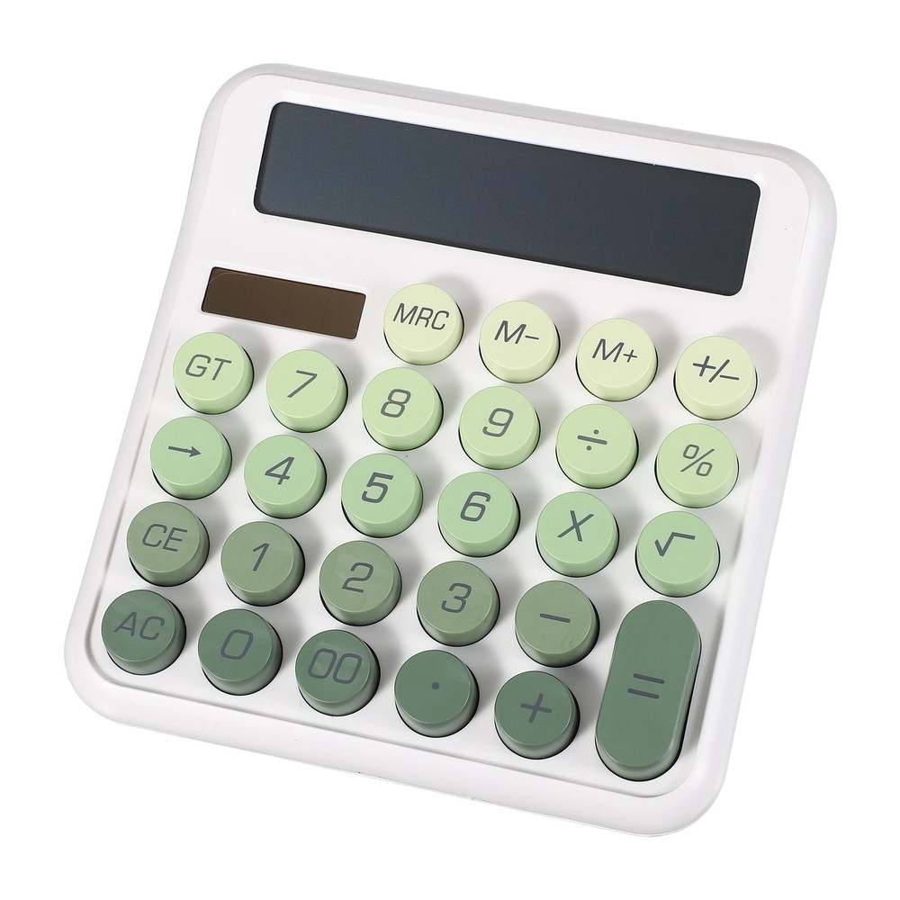 Cute Calculator Desk Calculator Basic Big Button, Gradient Green