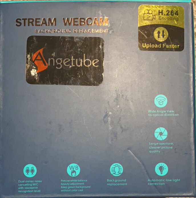 1080P Webcam for Streaming,Angetube 920 PC Web Camera Calling Video Recording