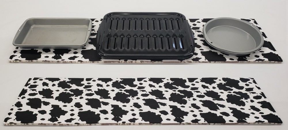 Black & White Cow Spots Hot Pads or Hot Pad Runner