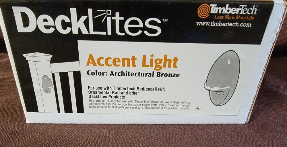 Timbertech Accent Light DLACCENTAB Architectural Bronze DeckLite XENON BULB