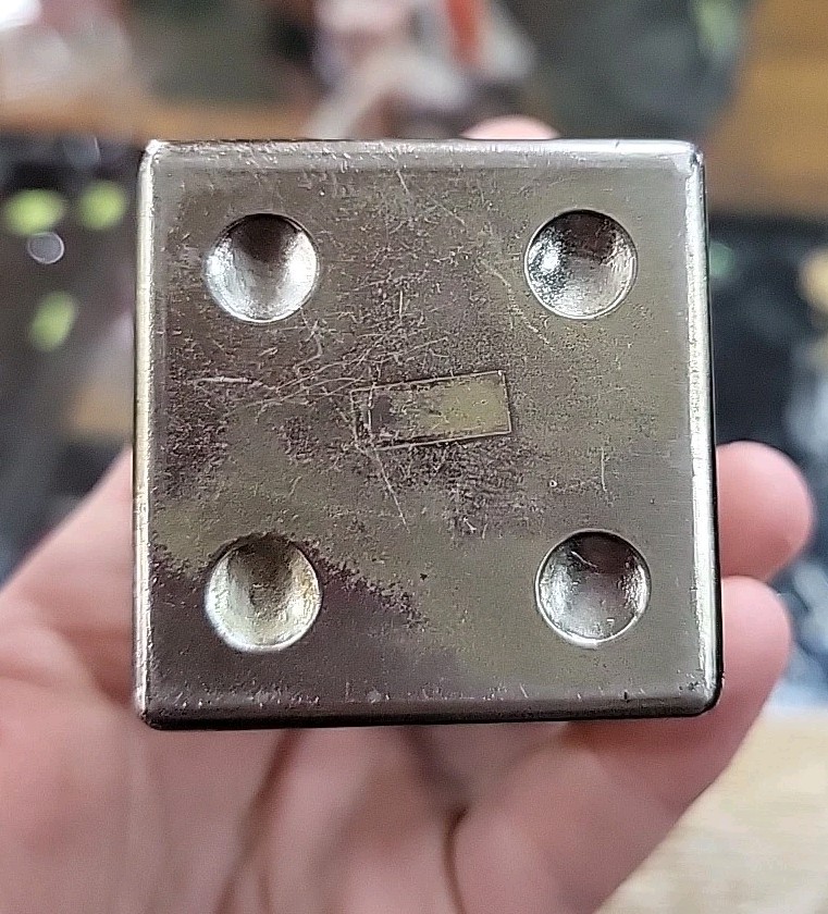 Vintage Japanese Dice Table Lighter Silver Metal Has Spark!