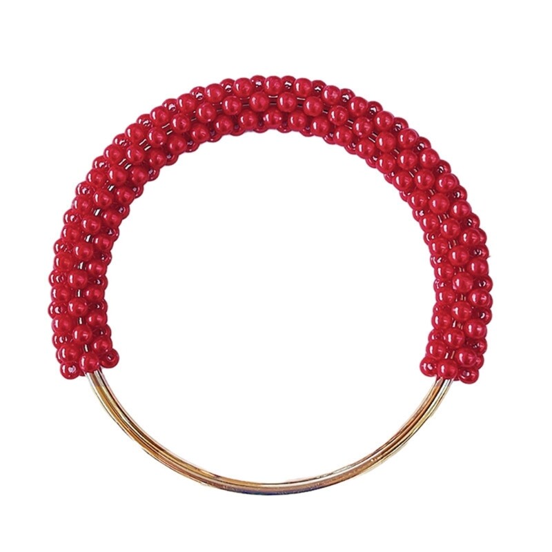 Bag Handle Purse Pearl Handle Replacement Handmade Crochet Bag DIY Accessory