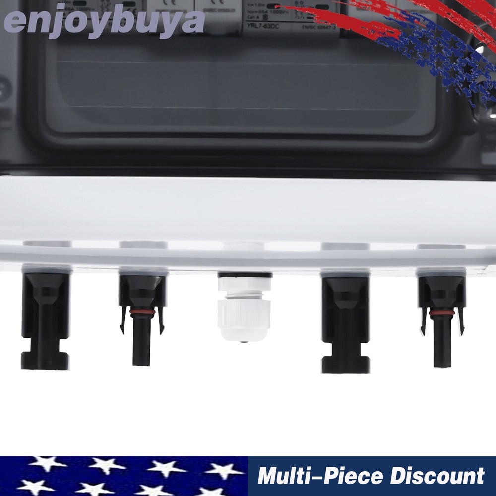 2 Strings Solar Combiner Box FIT Solar Panel Disconnect Switch Circuit Breaker