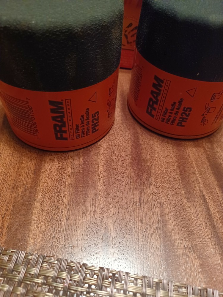 FRAM Extra Guard PH25 Oil Filter Quantity of 2