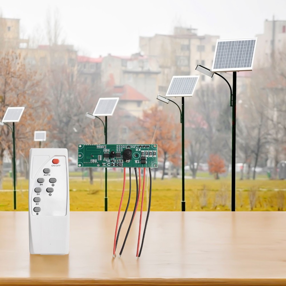 Wired and Wireless Compatible Solar Light Control Board with Motion Sensor