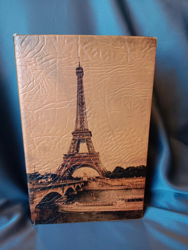Faux Book Box Hidden Storage Eiffel Tower Paris