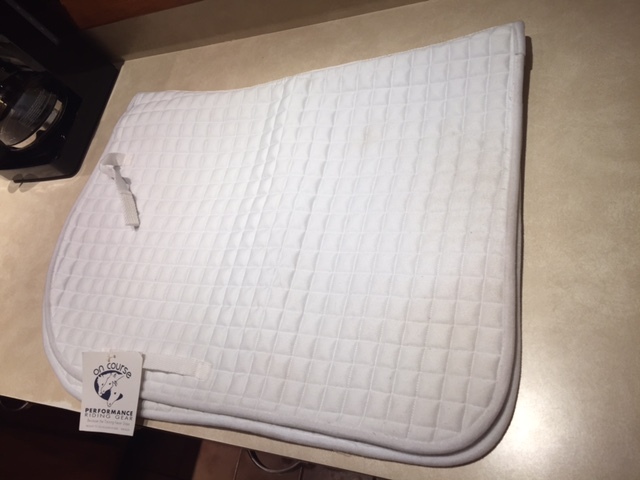 On Course White Full size Square Pad NWT