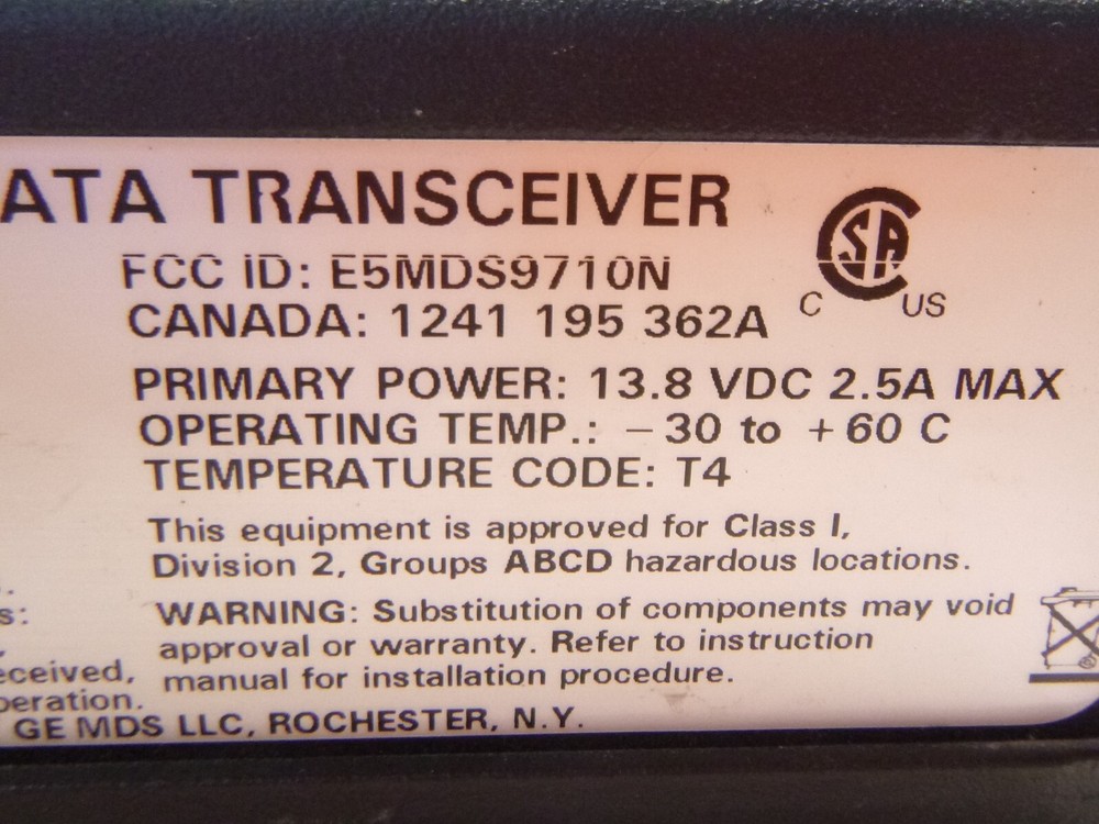 Microwave Data Systems MDS 9710 HL Data Transceiver Lot of 11 - AS-IS