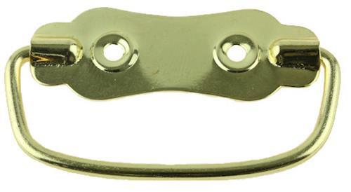 (5 Pack) Chest Handle - Brass Plated - 2 3/8 inch (1174)