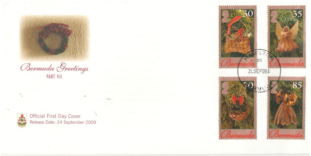 BERMUDA BRITISH COMMONWEALTH 3 FDC BERMUDA GREETINGS 2 SCANS LOT (BCL215)