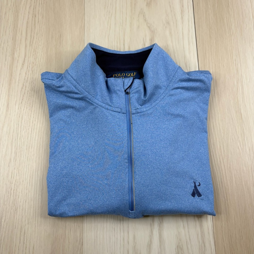 Polo Golf Ralph Lauren Mens Blue Wicking Performance Active Pullover Size XL